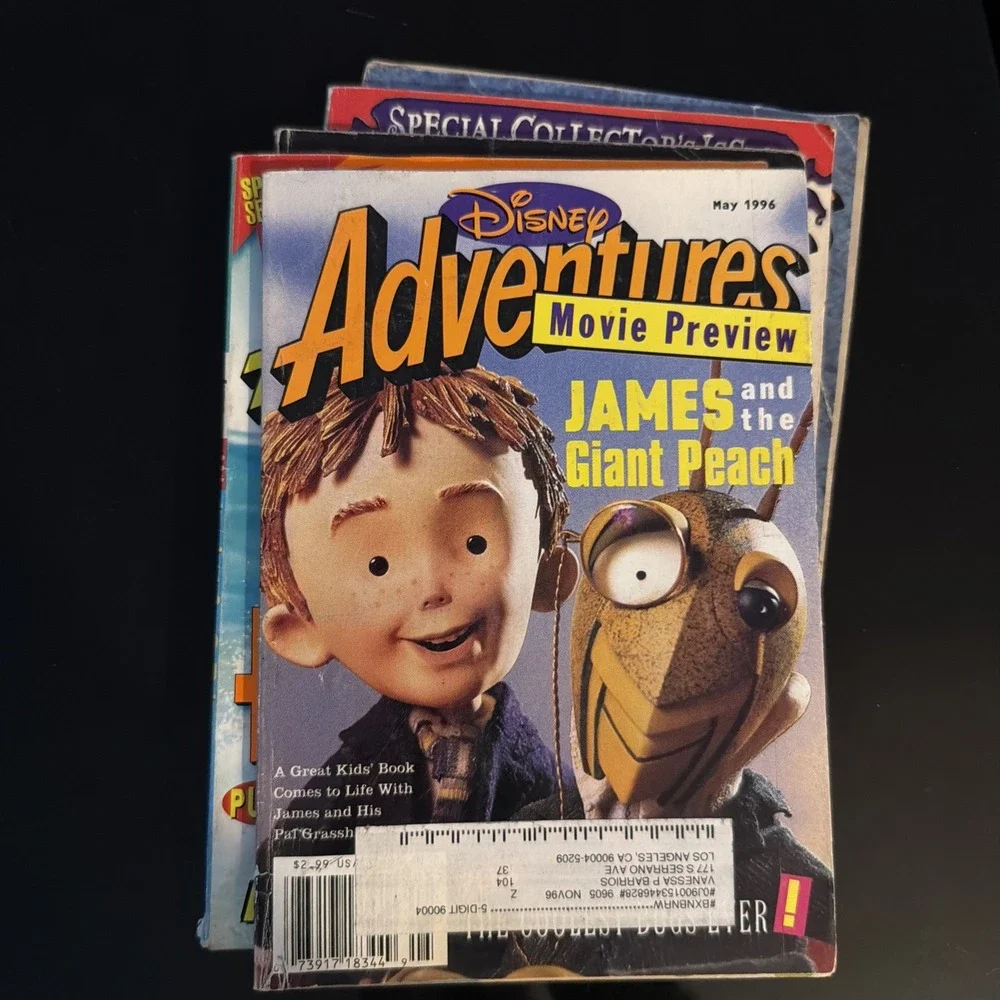 The Disney Adventures Magazines Lot 1995-1996 Lot Of 5